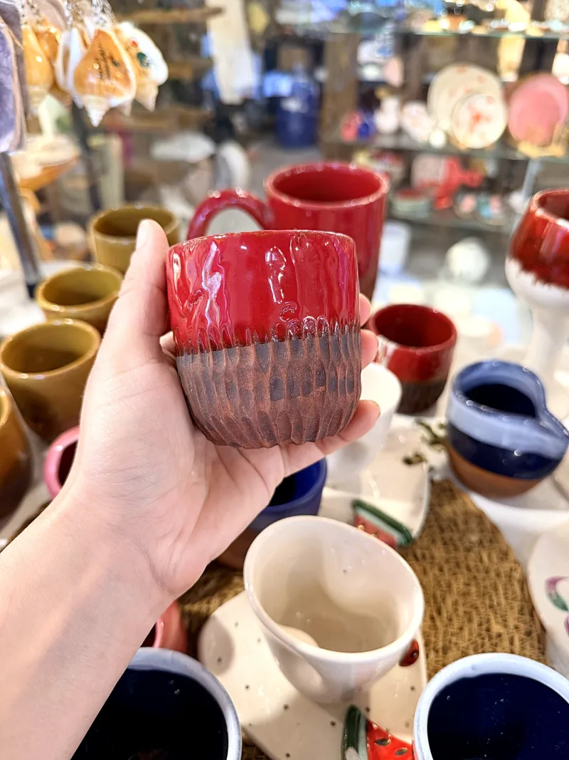Red Carved Cup — photo 3 of 3