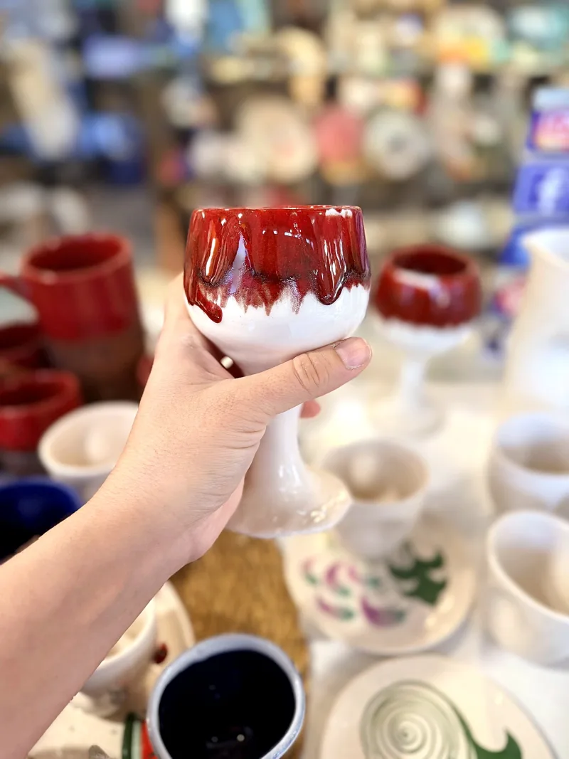 Kırmızı Sırlı Kadeh — fotoğraf 3/3
