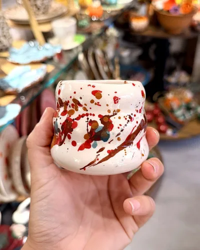 Splatter Wavy Cup